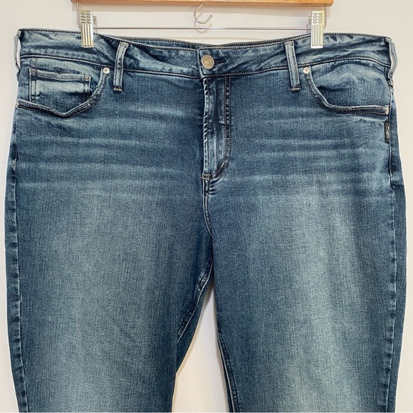 Silver Jeans Elyse Straight Jeans Women Size 20 Stretch Casual Straight Leg - Picture 2 of 12